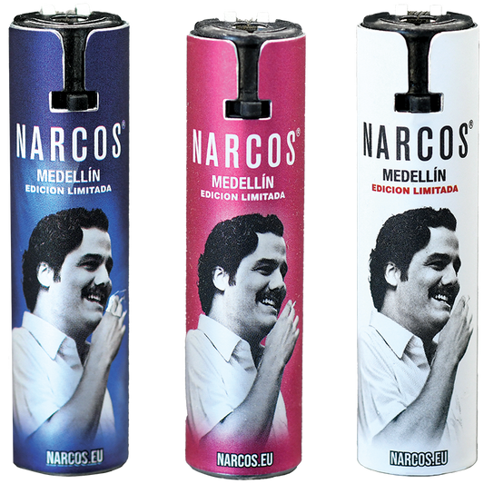 NARCOS METAL LIGHTERS / 4945 / DISPLAY 24 PIECES