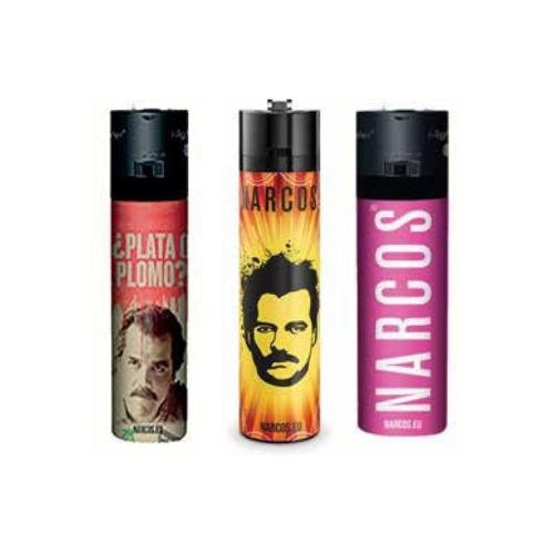 NARCOS LIGHTERS / 4984 / DISPLAY 30 PIECES