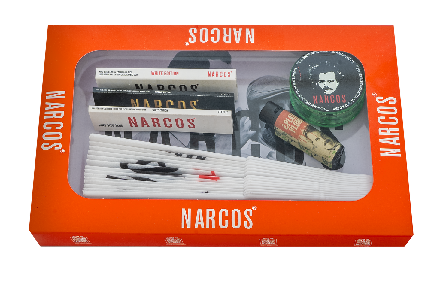 NARCOS ROLLING TRAY WHITE EDITION