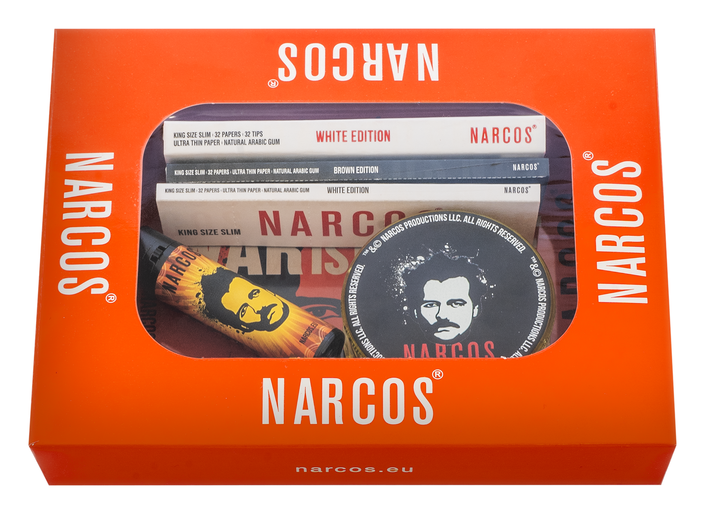 NARCOS ROLLING TRAY RED EDITION