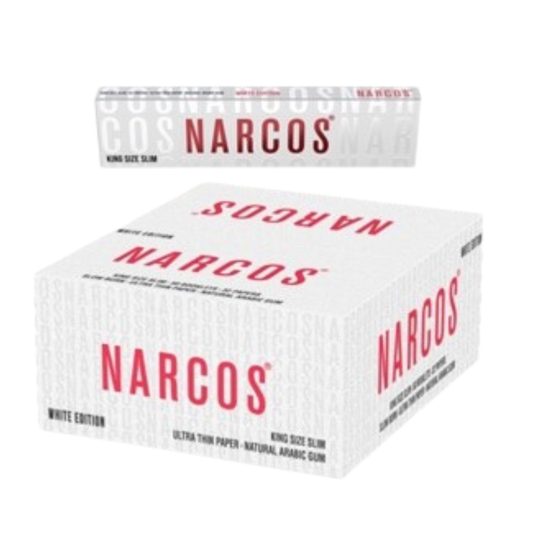 NARCOS ROLLING PAPER WHITE EDITION / KING SIZE SLIM / DISPLAY 50 PIECES / 4971