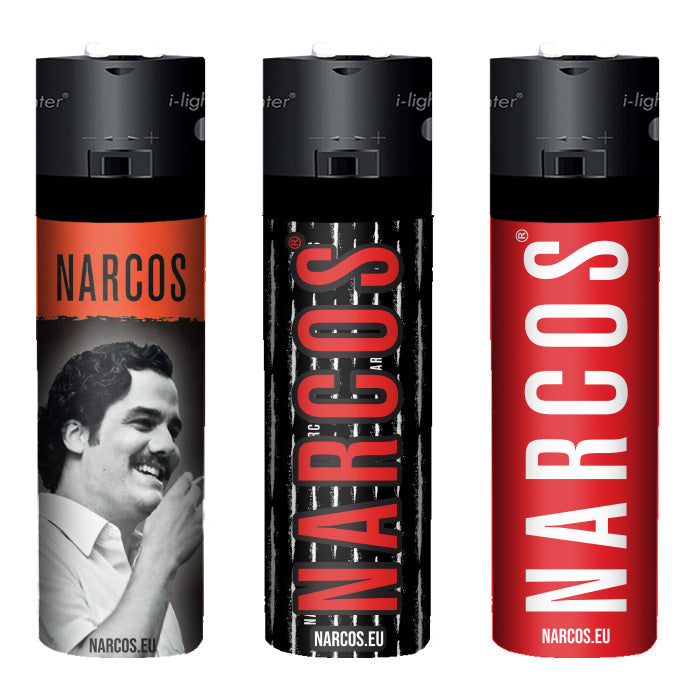 NARCOS LIGHTERS / 4986 / DISPLAY 30 PIECES