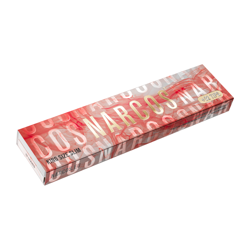 NARCOS ROLLING PAPER LIMITED EDITION / DISPLAY 24 PIECES / BROWN + WHITE MIX + TIPS / 4963